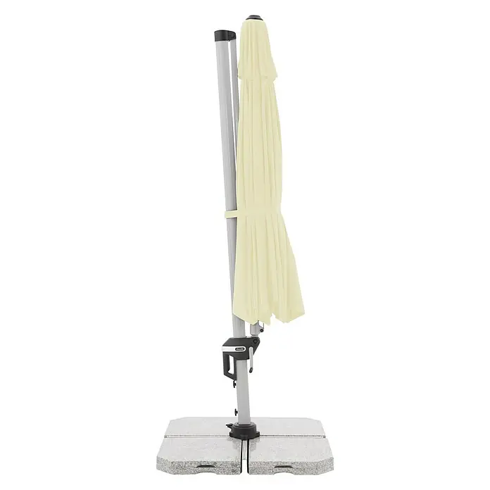 Doppler Active Pendelschirm - Natur, 370 cm - Rechte Seitenansicht