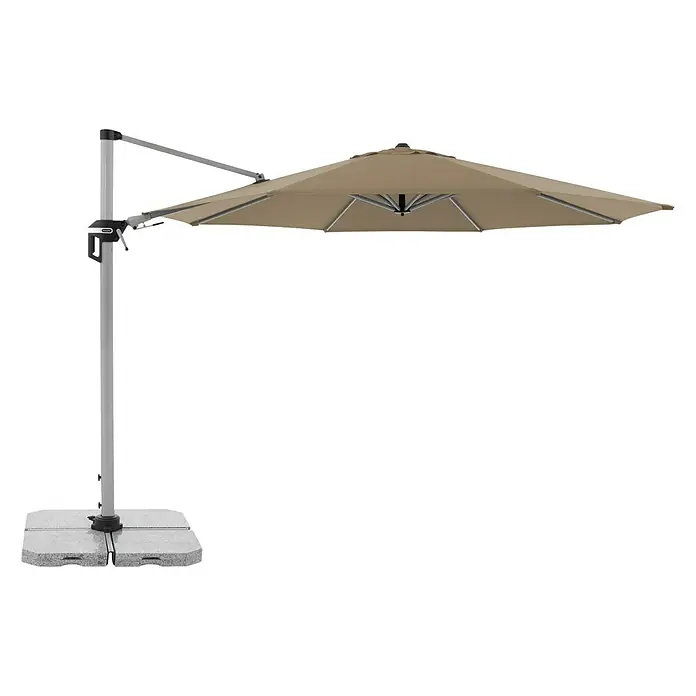 Doppler Active Pendelschirm - Greige, 370 cm - Rechte Seitenansicht
