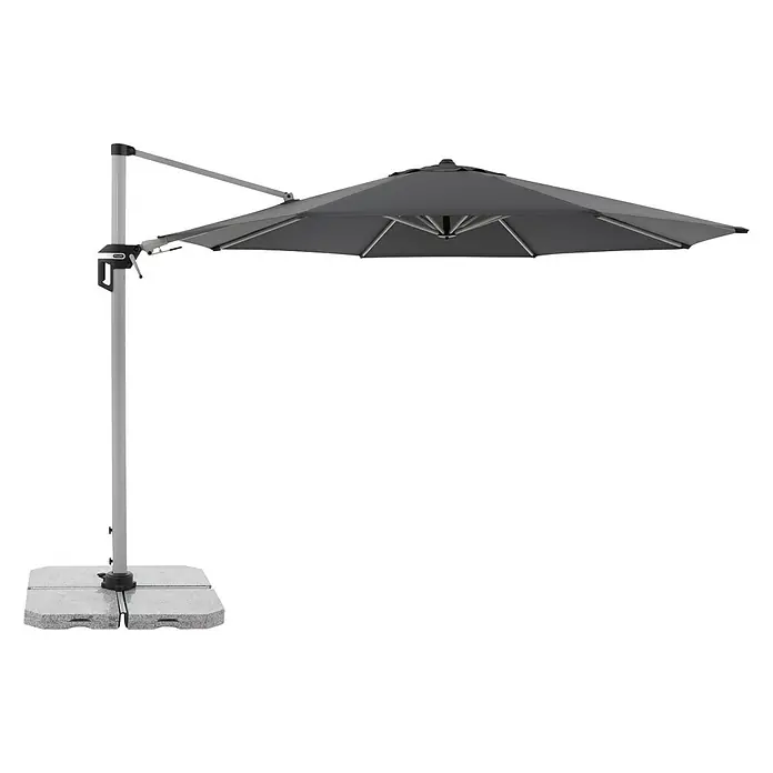 Doppler Active Pendelschirm - Anthrazit, 370 cm - Rechte Seitenansicht