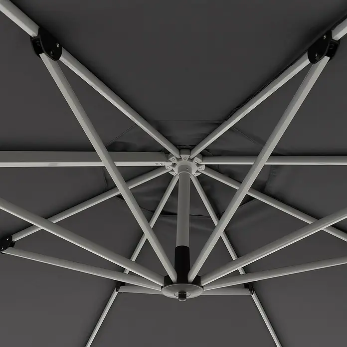 Doppler Active Pendelschirm - Anthrazit, 370 cm - Detailaufnahme