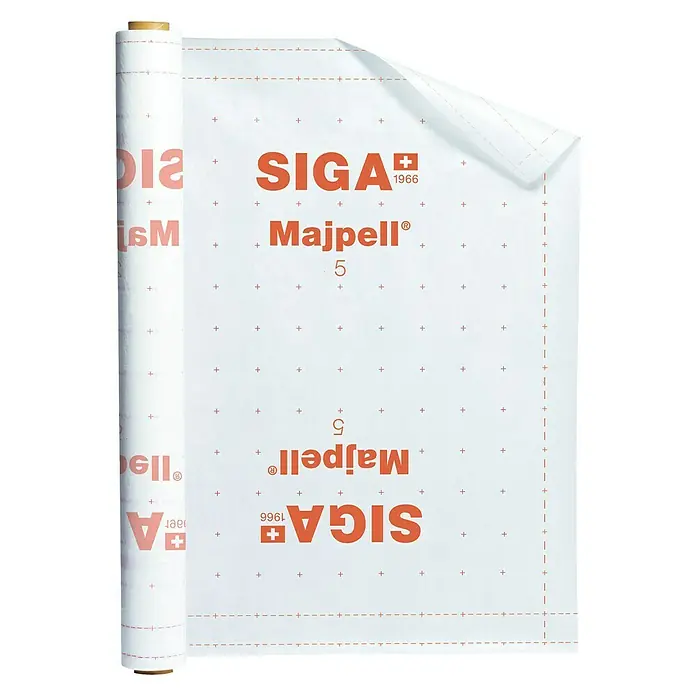 Siga Dampfbremse Majpell 5 - L x B: 20 x 1,5 m, Inhalt ausreichend für ca.: 30 m², Dach - Vorderansicht