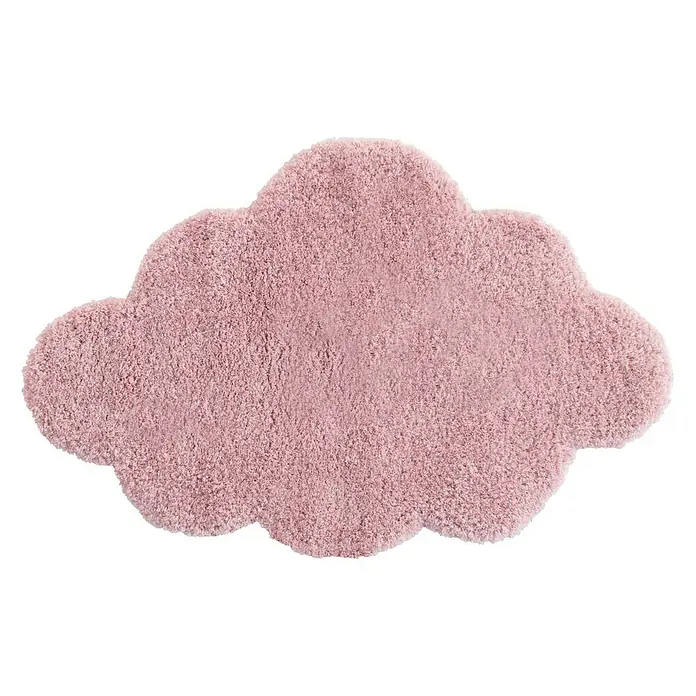 Alfombra Nube - Rosa, 90 x 60 cm, 100% poliéster microfibra - Vista descendente