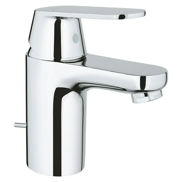 Grohe Eurosmart Cosmopolitan Waschtischarmatur S-Size mit Durchflussbegrenzer - Mit Zugstange, Chrom - Rechte Seitenansicht