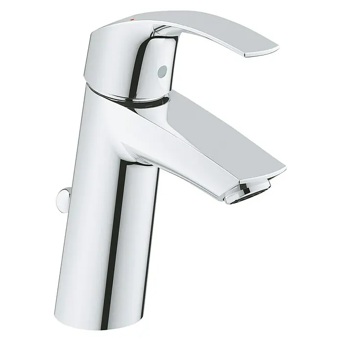 Grohe Eurosmart Waschtischarmatur M-Size - Mit Zugstange, Chrom - Rechte Seitenansicht