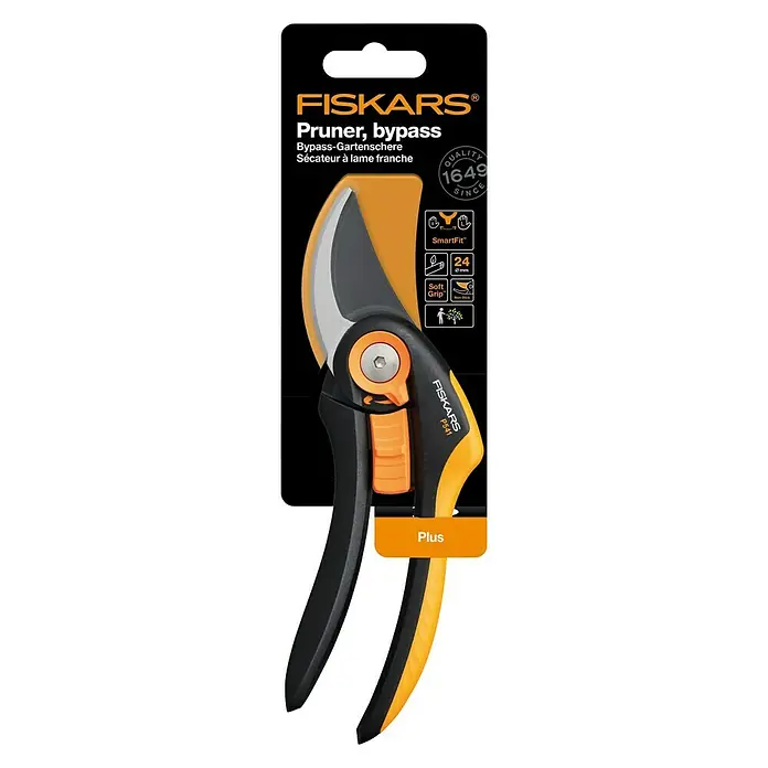 Fiskars Plus Gartenschere P541 - Bypass, Max. Aststärke: 24 mm - Ansicht von oben