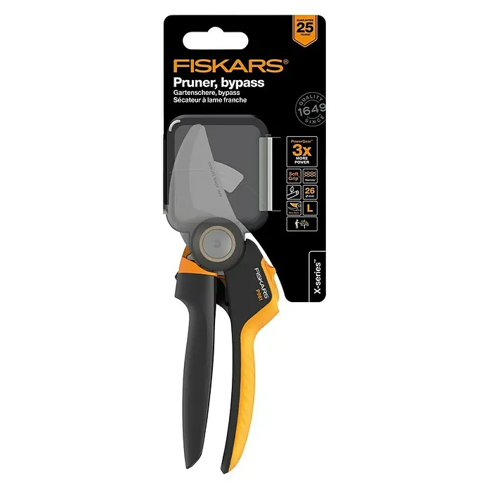 Fiskars X-series Gartenschere P961 - Bypass, Max. Aststärke: 26 mm - Ansicht von oben