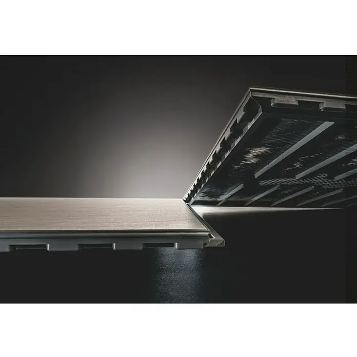 Feinsteinzeugfliese Click and Go Square Concrete - 60 x 60 cm, Grau, Matt - Detailaufnahme