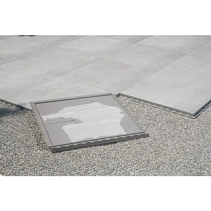 Feinsteinzeugfliese Click and Go Portland Grey - 60 x 60 cm, Grau, Matt - Stimmungsaufnahme