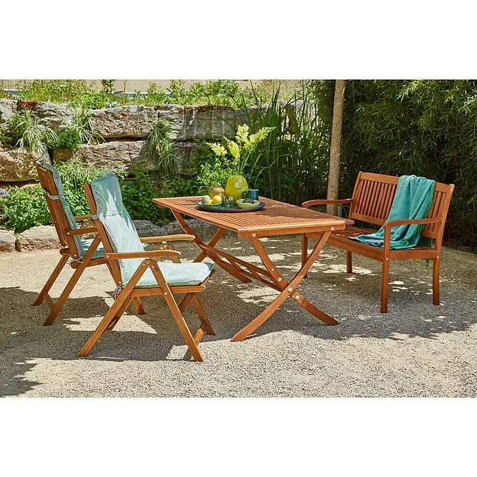 Sunfun Diana Gartenbank - B x T x H: 116 x 59 x 90 cm, Natur - Stimmungsaufnahme