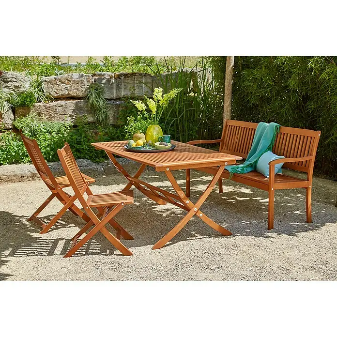 Sunfun Diana Vrtna stolica - Š x D x V: 55 x 58 x 90 cm, Akacija, Natur, Preklopno - Živopisni prikaz