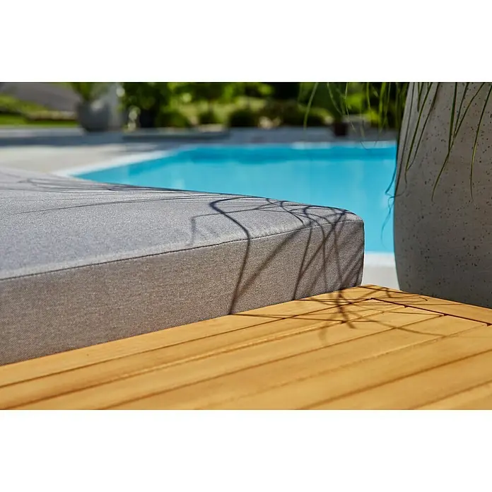Sunfun Tatjana Lounge-Insel - B x T x H: 175 x 78 x 70 cm, Anthrazit - Detailaufnahme