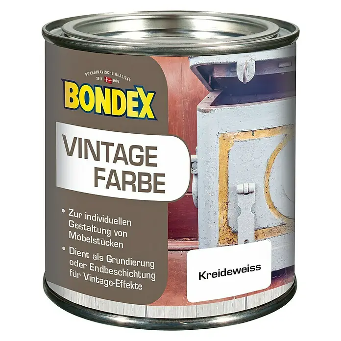 Bondex Vintage Farbe - Kreideweiß, 375 ml - Vorderansicht