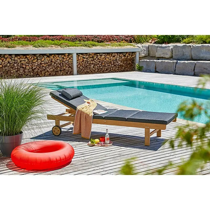 Sunfun Sonnenliege - Akazie, Teakbraun - Stimmungsaufnahme