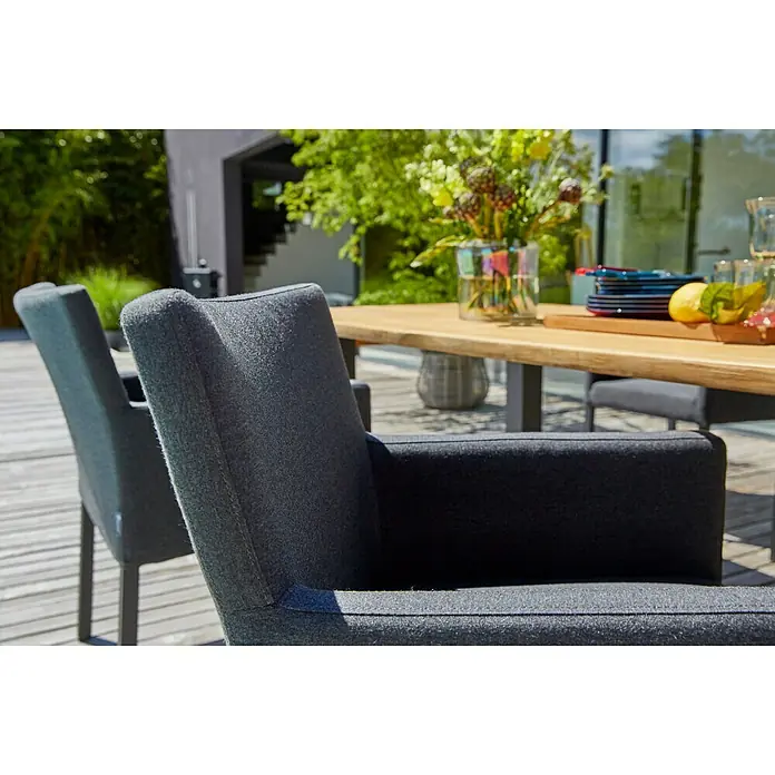 Sunfun Gartensessel Aria - B x T x H: 63 x 54 x 84 cm, Anthrazit - Stimmungsaufnahme