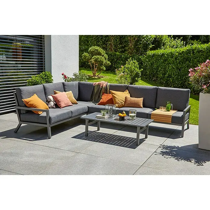 Sunfun Maja Vrtni stolić - D x Š x V: 122 x 60 x 36 cm, Antracit - Živopisni prikaz