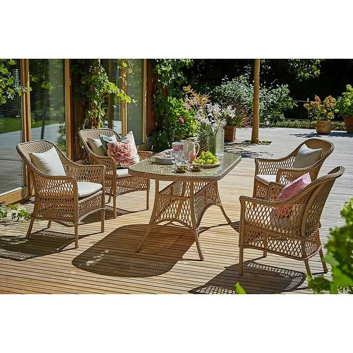 Sunfun Vrtni stol Sophie - D x Š: 140 x 80 cm, Karamela, Bež boje - Živopisni prikaz