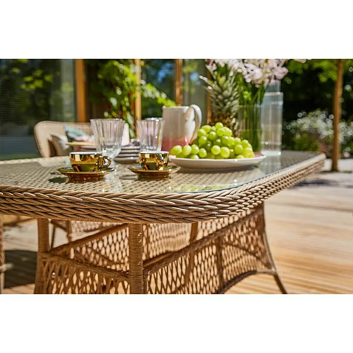 Sunfun Vrtni stol Sophie - D x Š: 140 x 80 cm, Karamela, Bež boje - Živopisni prikaz
