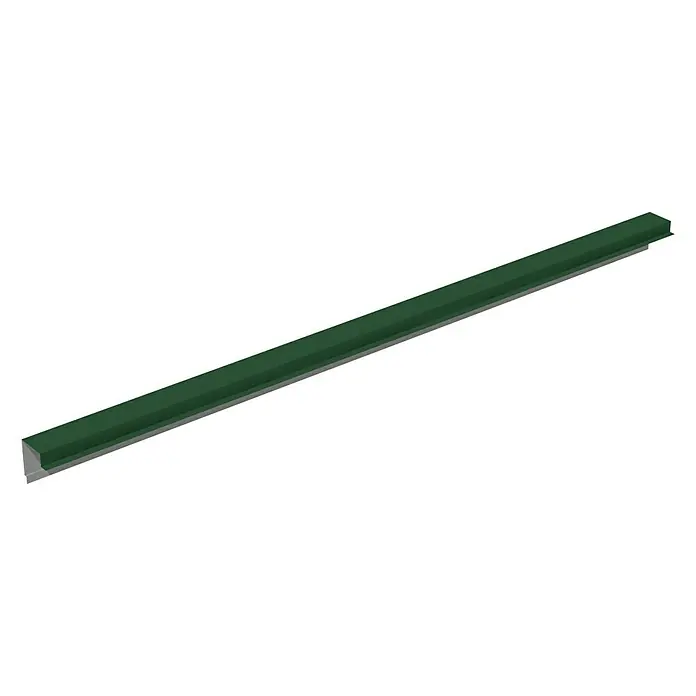 Isopan Perfil de remate lateral Isotego Verde - 4 m x 30 mm x 30 mm, Acero - Vista angular
