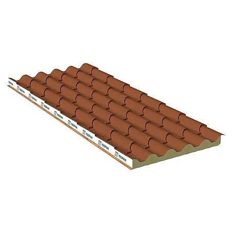 Isopan  Panel de sándwich  Isodomus Reale Antico Interior claro