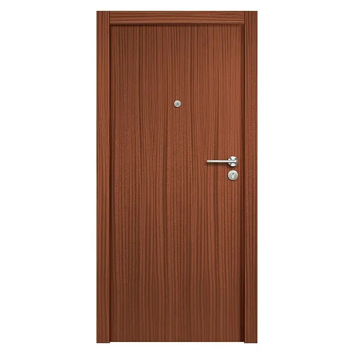 Solid Elements Puerta de entrada interior Semiblindada - 82,5 x 203 cm, Izquierda, Sapelly - Vista frontal