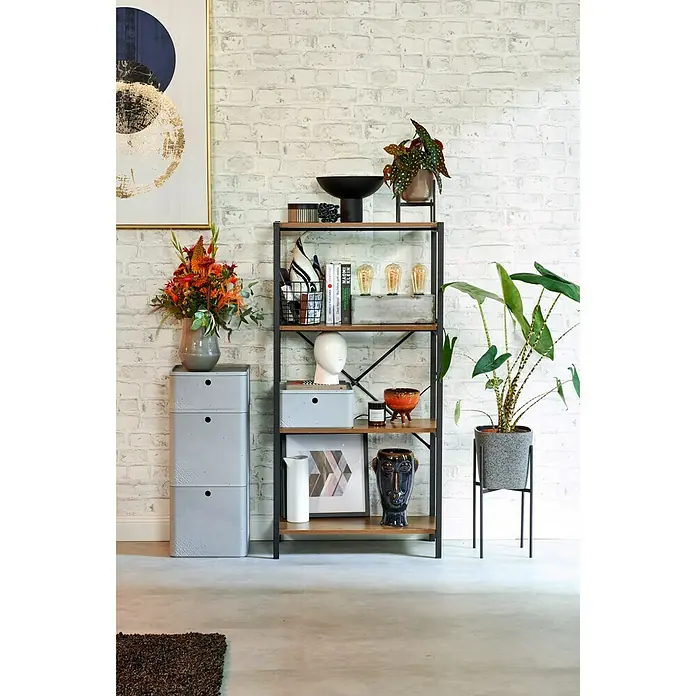 Curver Aufbewahrungsbox Beton M - L x B x H: 34 x 24 x 12 cm, Material: Kunststoff, Beton - Stimmungsaufnahme