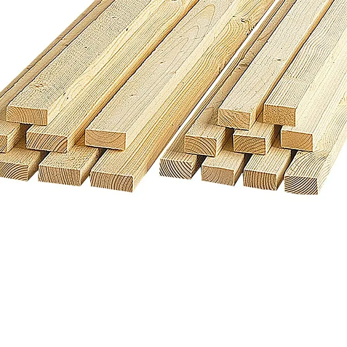 Listón de madera - 300 x 3,7 x 1,7 cm, Abeto rojo/abeto, Aserrado - Primer plano