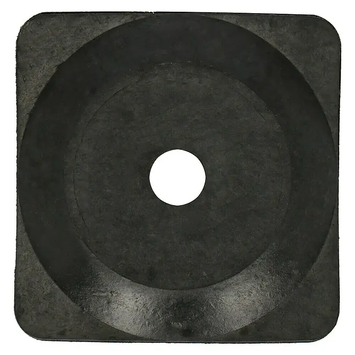 Befestigungssockel - Schwarz, L x B: 265 x 265 mm, 1 Stk. - Ansicht von oben
