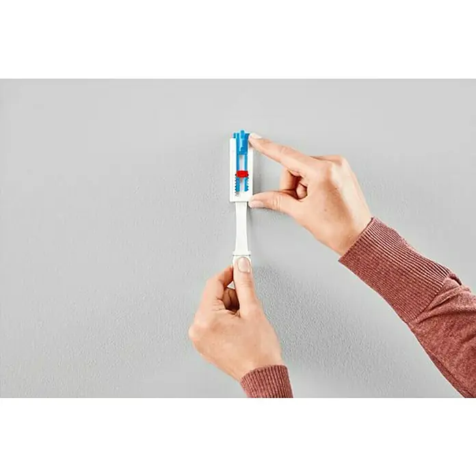 Tesa Clavo adhesivo Lienzo - Apto para: Paredes pintadas, Carga soportada: 1 kg, 2 uds., Blanco - Producto en uso