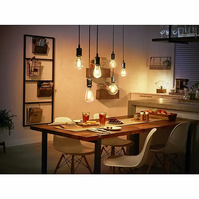 Philips Hue LED žarulja - E27, 7 W, Topla bijela, ST64, Može se prigušiti - Živopisni prikaz