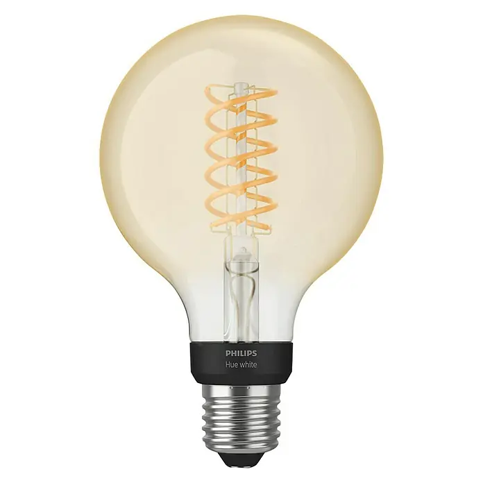 Philips Hue LED žarulja White Filament - E27, 7 W, Topla bijela, G93, Može se prigušiti - Pogled sprijeda