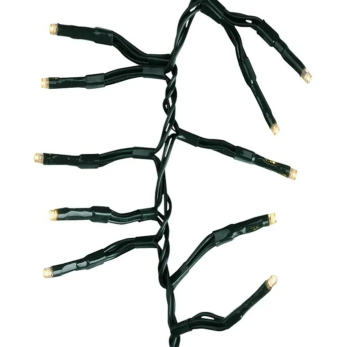 Guirnalda luminosa LED Trio - Para exterior, 12 m, 936 luces, Color de luz: Blanco cálido - Primer plano