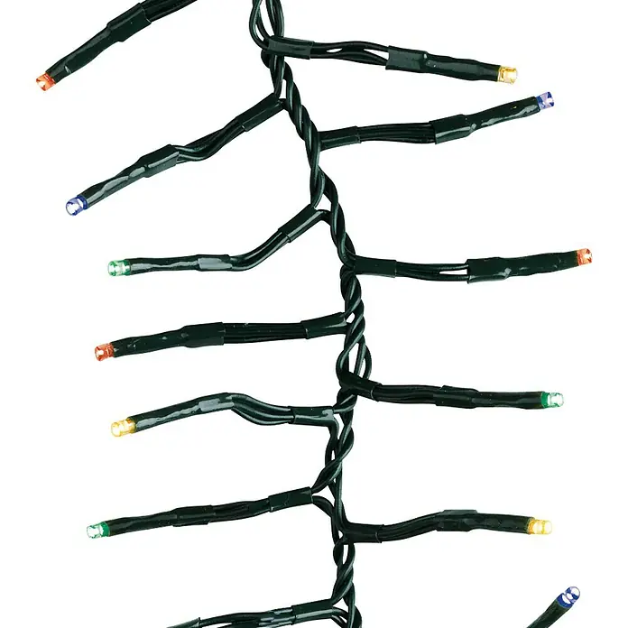 Guirnalda luminosa LED - Para exterior, 456 luces, Longitud del cable: 600 cm, Color de luz: Multicolor - Primer plano