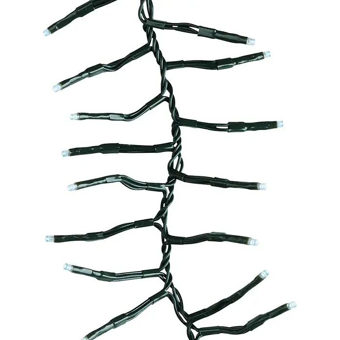 Guirnalda luminosa LED - Para interior, 456 luces, Longitud del cable: 600 cm, Color de luz: Blanco neutro - Primer plano