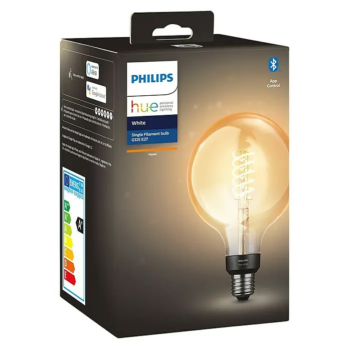 Philips Hue LED-Leuchtmittel Giant Globe - E27, 7 W, Warmweiß, G125, Dimmbar - Vorderansicht