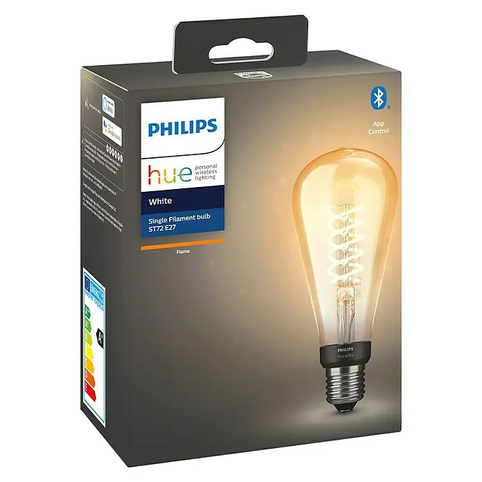 Philips Hue LED-Leuchtmittel Giant Edison - E27, 7 W, Warmweiß, ST72, Dimmbar - Vorderansicht