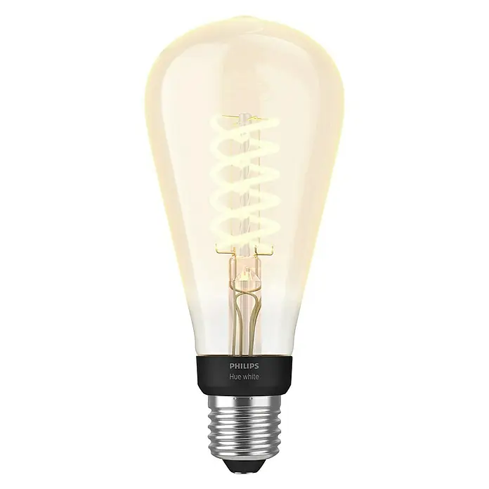 Philips Hue LED-Leuchtmittel Giant Edison - E27, 7 W, Warmweiß, ST72, Dimmbar - Vorderansicht