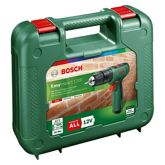 Bosch Akku-Schlagbohrschrauber EasyImpact 1200 - 12 V, 1 Akku, 1,5 Ah - Vorderansicht