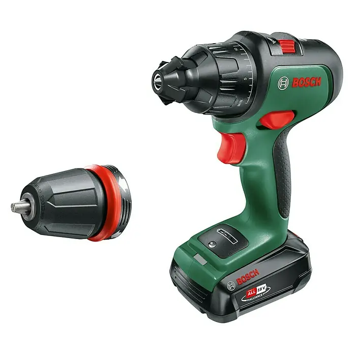 Bosch 18 V Power for All Akku-Schlagbohrschrauber AdvancedImpact 18 - 18 V, 2 Akkus, 2,5 Ah, Leerlaufdrehzahl: 0 U/min - 1.500 U/min - Linke Seitenansicht