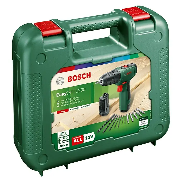 Bosch Akku-Bohrschrauber EasyDrill 1200 - 12 V, 2 Akkus, 1,5 Ah - Vorderansicht