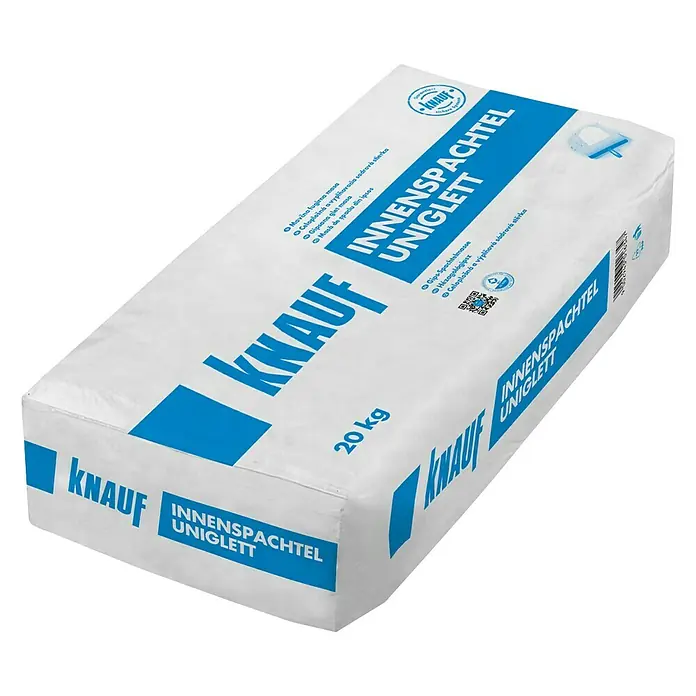 Knauf Innenspachtel Uniglett - 20 kg - Diagonale Ansicht