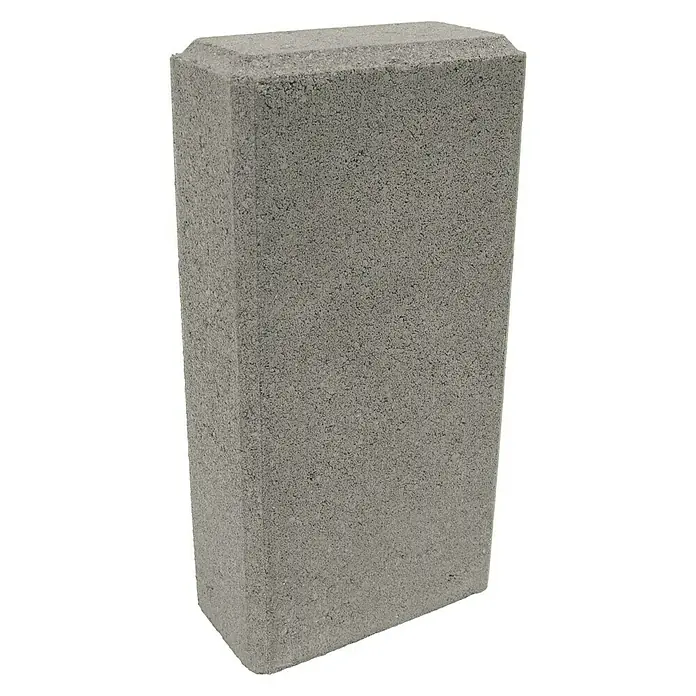 Mauerstein C-Line Block - 30 x 15 x 7,5 cm, Grau, Beton - Diagonale Ansicht