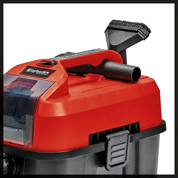 Einhell Power X-Change Akkus száraz-nedves porszívó TE-VC 18/10 Li-Solo - 18 V, Akkumulátor nélkül, 10 liter - Közeli felvétel