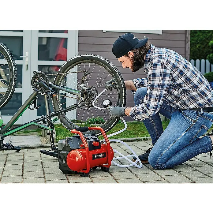 Einhell Power X-Change Akku-Kompressor TE-AC 36/6/8 Li OF Set-Solo - 18 V, Ohne Akku, 3.200 U/min - Anwendungsbeispiel