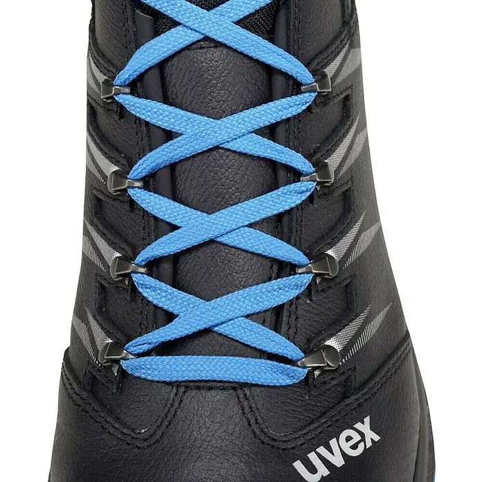 Uvex 2 Trend Sicherheitsstiefel S3 - Schwarz/Blau, 47 - Detailaufnahme
