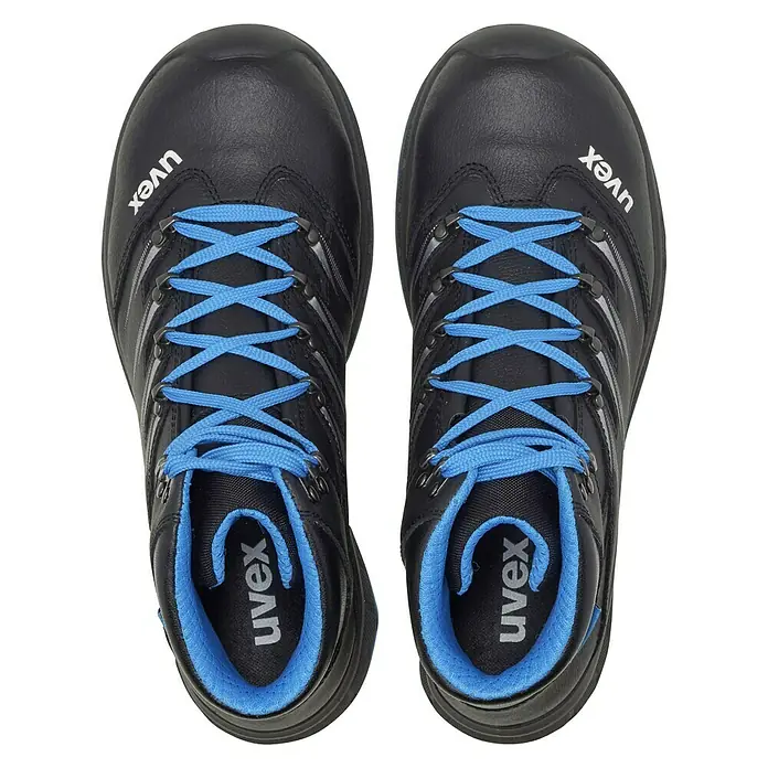 Uvex 2 Trend Sicherheitsstiefel S3 - Schwarz/Blau, 47 - Ansicht von oben