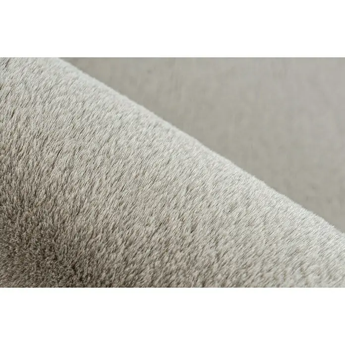 Hochflorteppich Happy - Taupe, 170 x 120 cm, 100 % Polyester (Flor) - Detailaufnahme