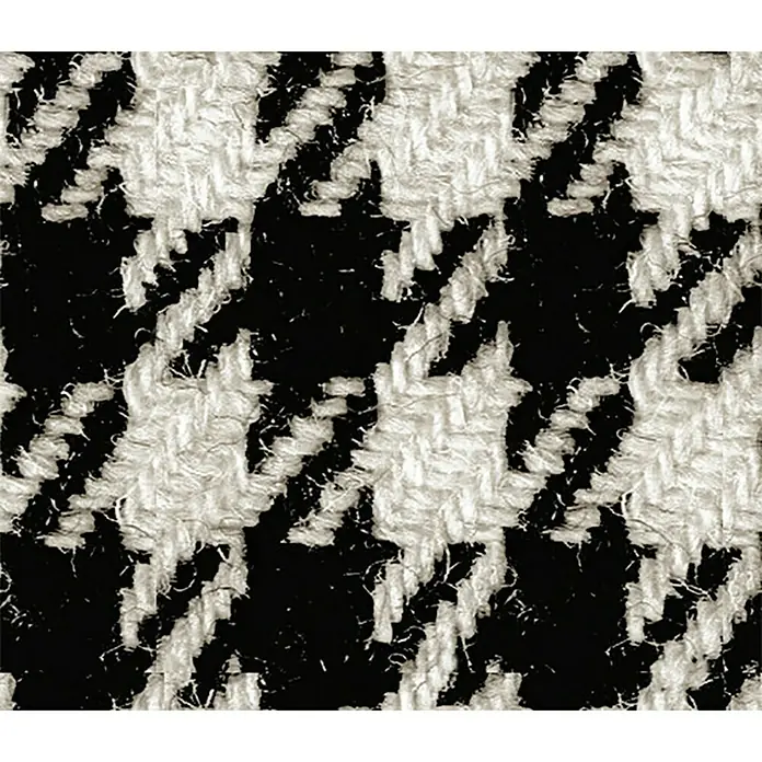 Cojín Cuadritos - Blanco/Negro, 30 x 50 cm, 100% poliéster - Primer plano
