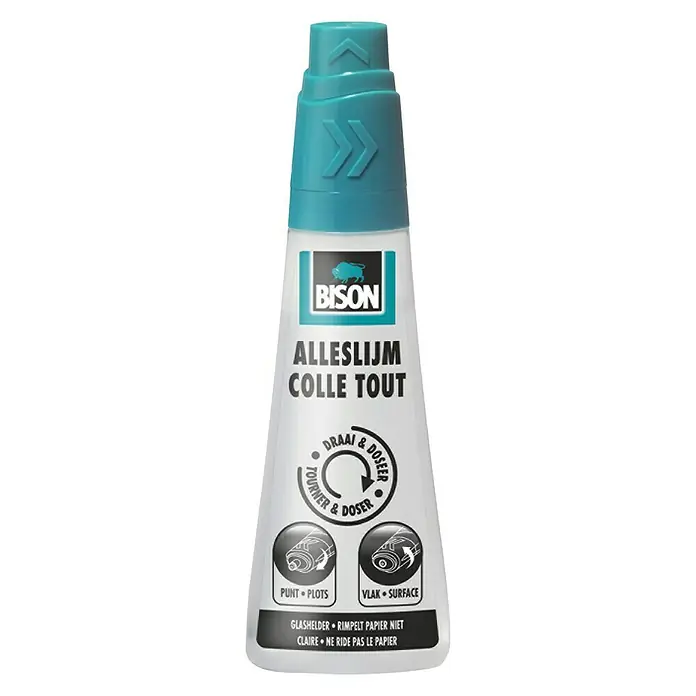 Bison Alleslijm Draai & Doseer Flacon - 90 ml - Vooraanzicht