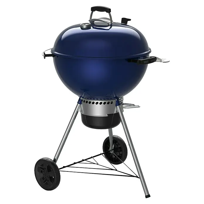 Weber Master-Touch GBS Okrugli roštilj s poklopcem - Deep Ocean Blue, Dimenzija rešetke za pečenje: Ø 57 cm - Pogled sprijeda