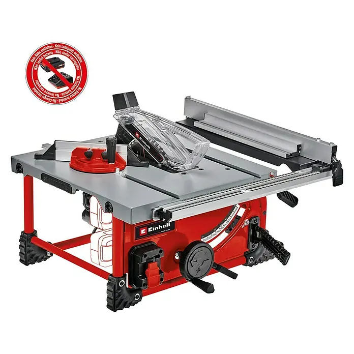 Einhell Power X-Change Akku-Tischkreissäge TE-TS 36/210 Li-Solo - 36 V, Ohne Akku, Durchmesser Sägeblatt: 210 mm - Diagonale Ansicht